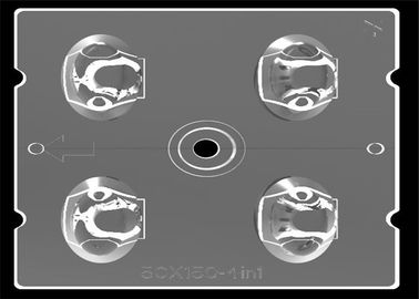 Lente assimétrica do módulo da reflexão interna do total da lente da luz de rua do diodo emissor de luz