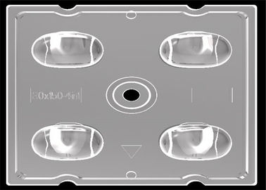 ângulo de feixe do grau da lente 50*150 da luz de rua do diodo emissor de luz da disposição 2x2 com o diodo emissor de luz do Cree XTE