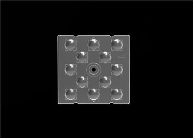 Lente transparente do diodo emissor de luz do material PMMA, dimensão quadrada da lente L50*W50mm do diodo emissor de luz