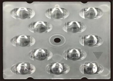 Lente do diodo emissor de luz do poder da eficiência elevada 93%, 12 em 1 lente quadrada do diodo emissor de luz para a lâmpada do diodo emissor de luz