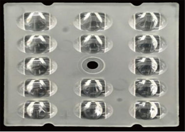 Ultra largamente disposição 14 da lente do diodo emissor de luz da distribuição clara em 1 tipo 5 para a iluminação de estacionamento