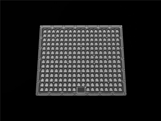 material assimétrico do PC da lente das luzes do estádio do diodo emissor de luz de 500W IP66 com projeto de superfície geométrico