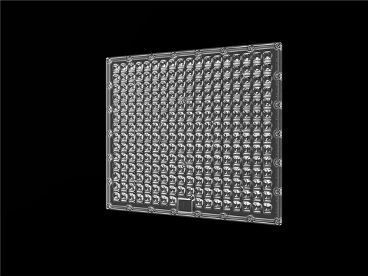 material assimétrico do PC da lente das luzes do estádio do diodo emissor de luz de 500W IP66 com projeto de superfície geométrico