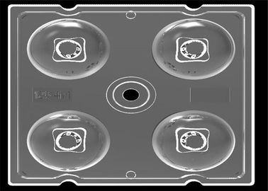 ângulo de feixe do grau da lente 50*150 da luz de rua do diodo emissor de luz da disposição 2x2 com o diodo emissor de luz do Cree XTE