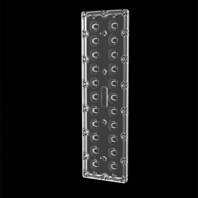 Lente retangular do diodo emissor de luz do poder superior da lente da lente SMD7070 22IN1 TYPE4S da luz de rua do diodo emissor de luz