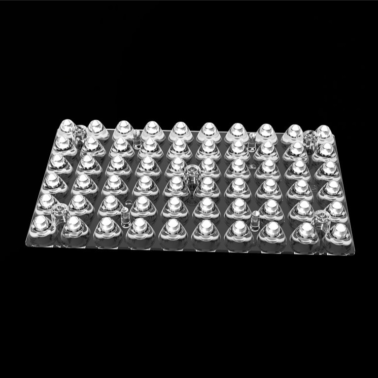 Material de PC de boa qualidade 9 graus retângulo 60 em 1 Led Stadium Light Lens Xpg Chips resistente à água