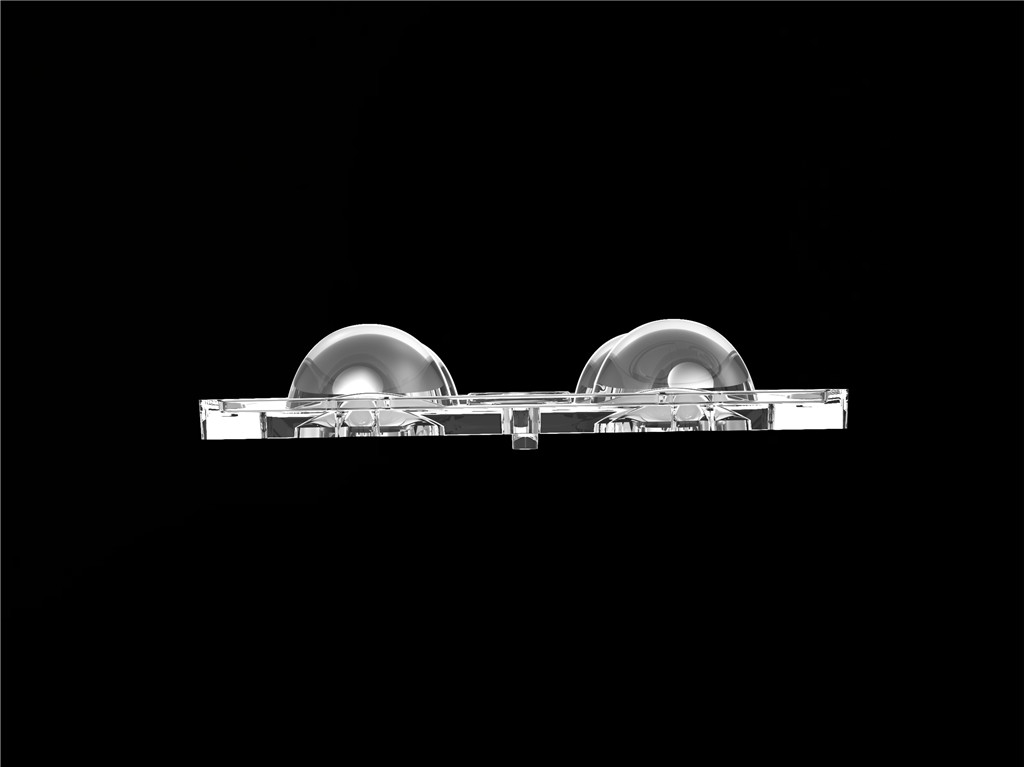 50*50mm 60 Grau 4 em 1 LED Lente de luz PC Material para iluminação de inundação SMD7070/ 5050/4*3030 LED