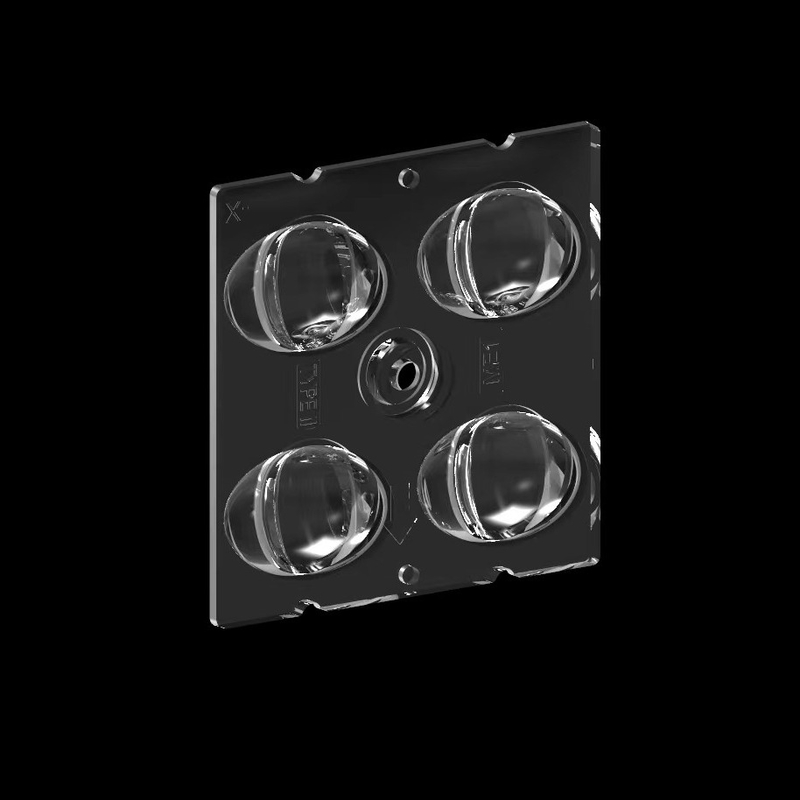 Modulo de iluminação de rua LED de alta transmissão de 50*50 mm com 4IN1TYPEII, tipo de lente ME1 e chips LED SMD5050