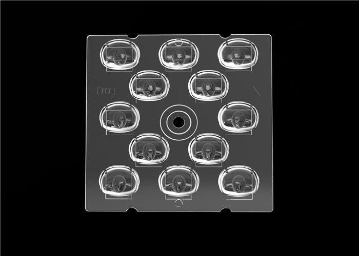 Lente larga do diodo emissor de luz do ângulo de 3030 SMD, lente ótica do diodo emissor de luz do quadrado para a iluminação exterior