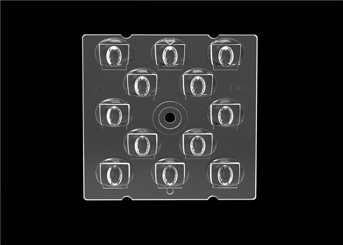 Grau material da lente 80*150 do módulo da luz de rua do diodo emissor de luz do PC com a microplaqueta de Osram SMD