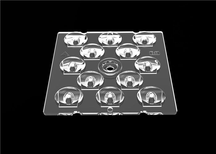 lente larga do diodo emissor de luz do ângulo do grau 65x150, lentes do sistema ótico do diodo emissor de luz do PC para a lâmpada da estrada