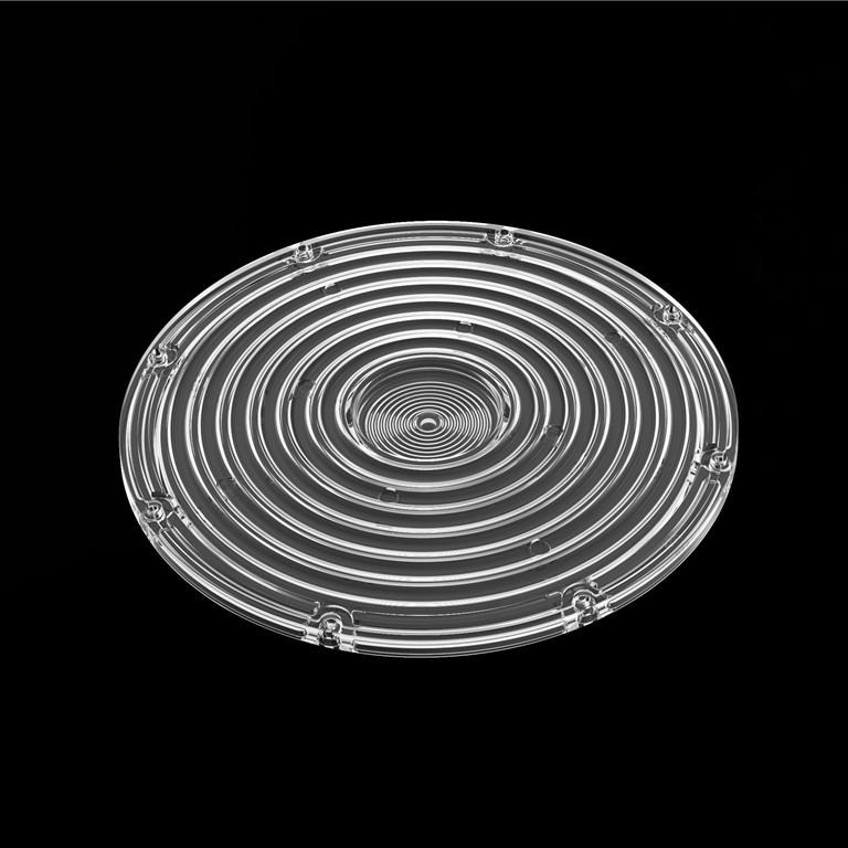 Lente OVNI 90 graus mm Diâmetro módulo redondo Lente para High Bay Light / 2835 3030 PC Lente LED