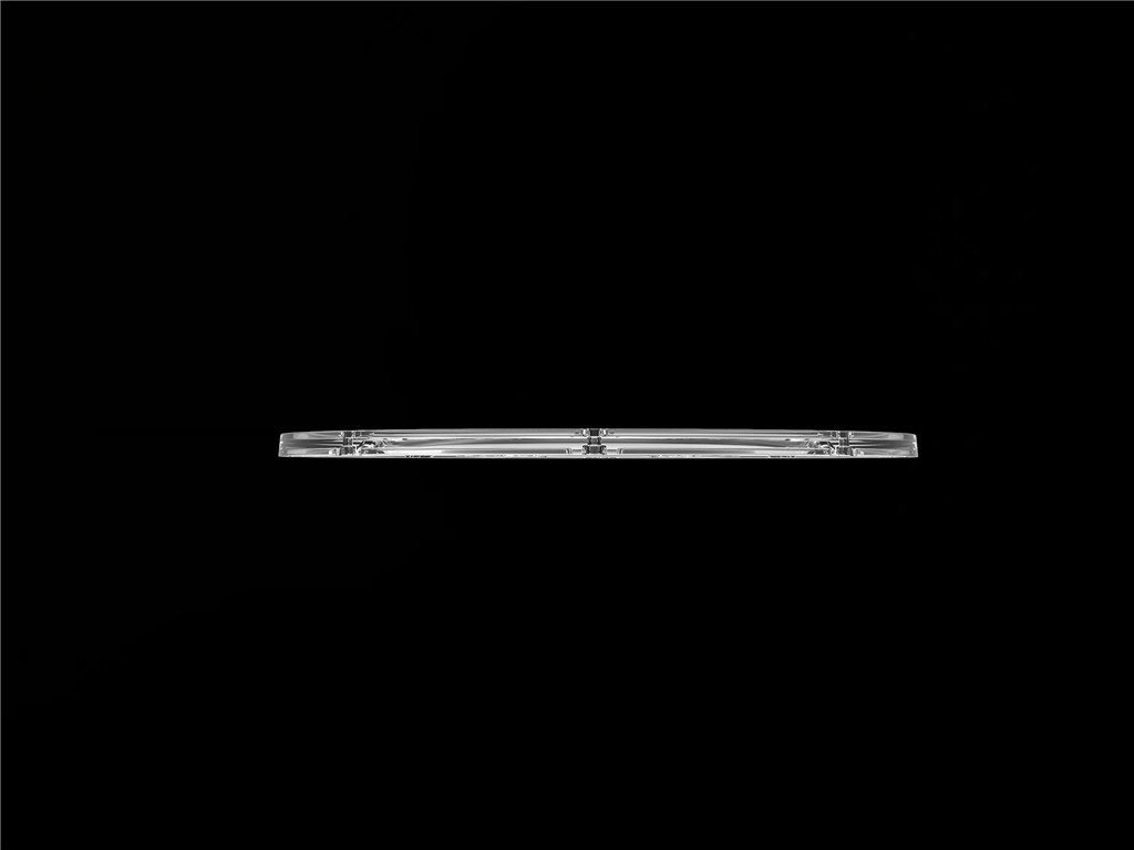 Lente de módulo redondo de 206 mm de diâmetro para luz UFO de alta baía Lente de 90 graus φ206mm PC Lente LED