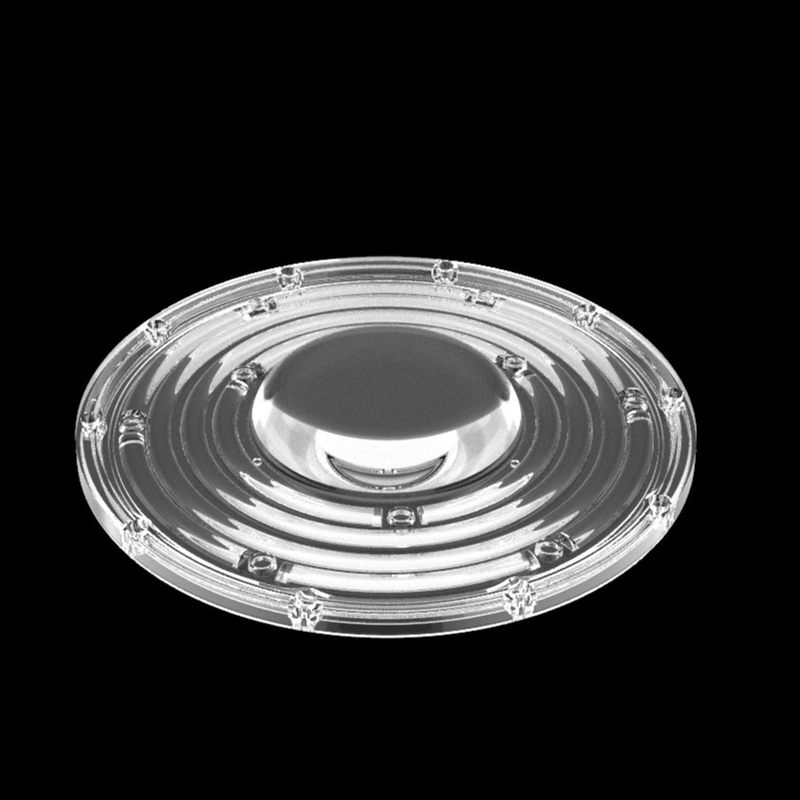 φ235mm OVNI redondo Lente de luz de baía alta 100W 150W 3030 Lâmpada de mineração LED Lente de 90 graus Lente óptica LED