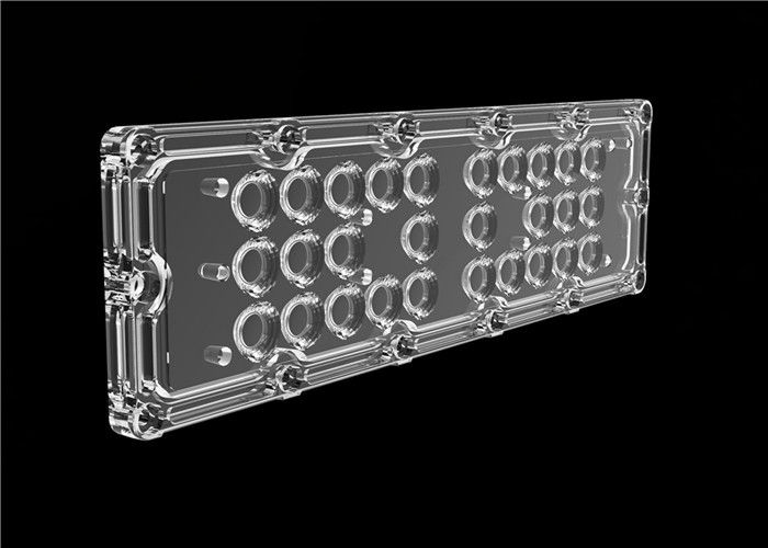 PMMA/da lente material da luz diodo emissor de luz do PC fluxo luminoso alto com os suportes da placa/conjunto do PWB