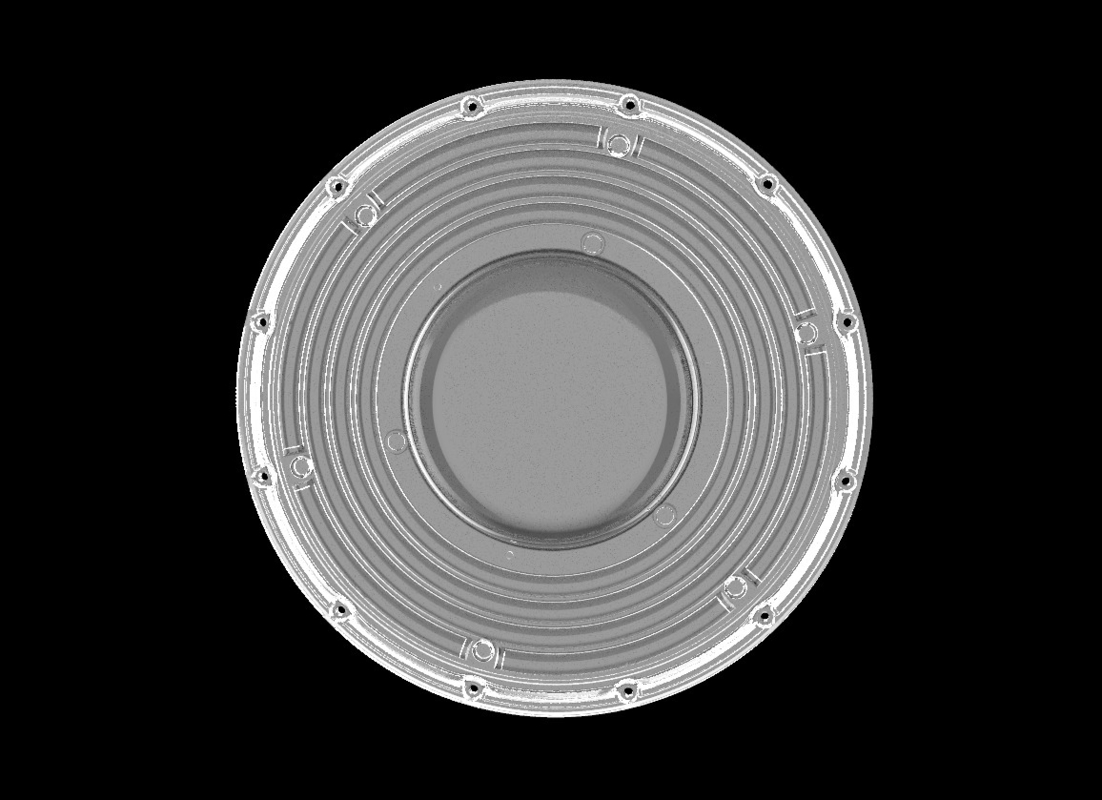 200W φ265mm SMD3030 PC Led UFO Bay Light com ângulo de feixe de 90 graus Nível de proteção IP66