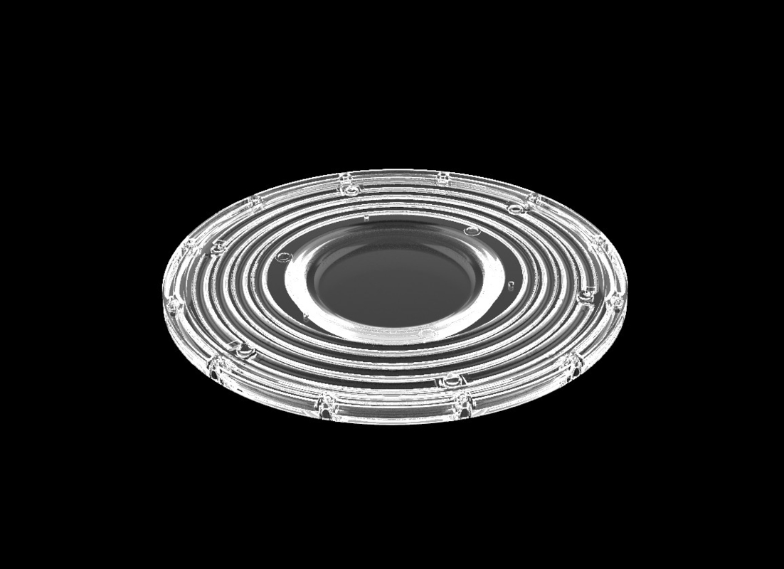 200W φ265mm SMD3030 PC Led UFO Bay Light com ângulo de feixe de 90 graus Nível de proteção IP66
