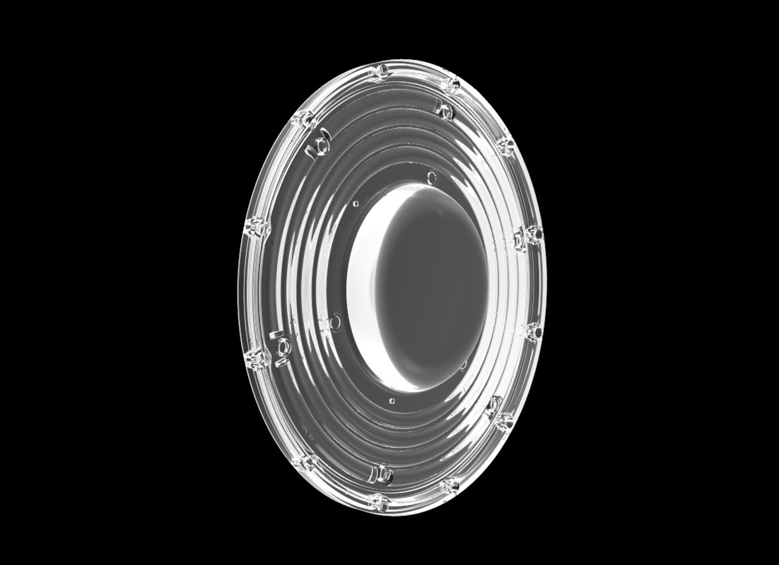 200W φ265mm SMD3030 PC Led UFO Bay Light com ângulo de feixe de 90 graus Nível de proteção IP66