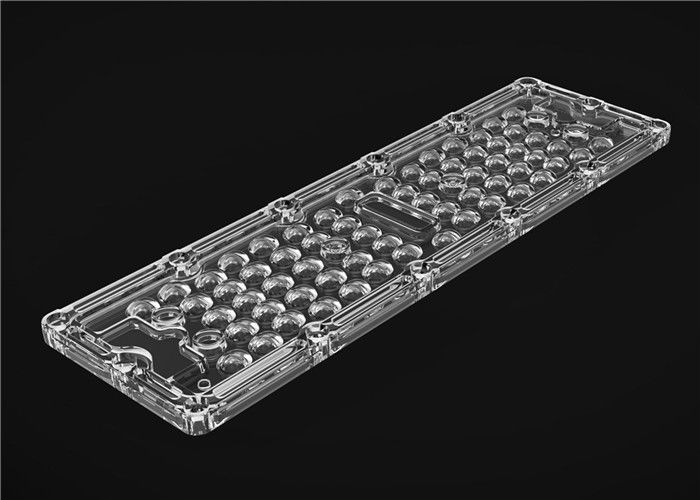 64 de SMD do diodo emissor de luz partes da gestão térmica da lente para a luz do túnel com ângulo de feixe 90*120°