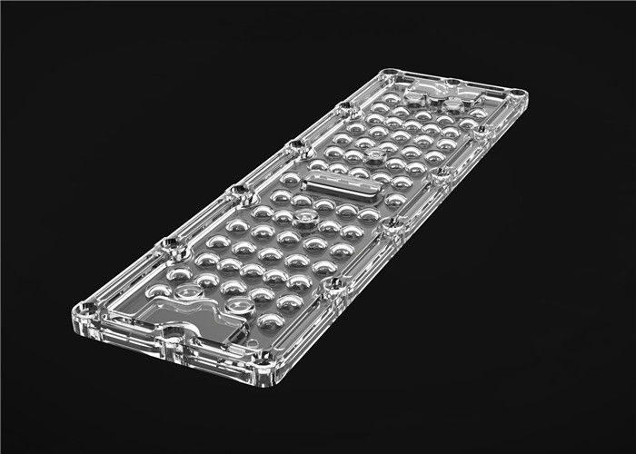 Lente material do diodo emissor de luz do RGB do sistema ótico de PMMA com ângulo de feixe de 90° para a lâmpada do túnel do diodo emissor de luz