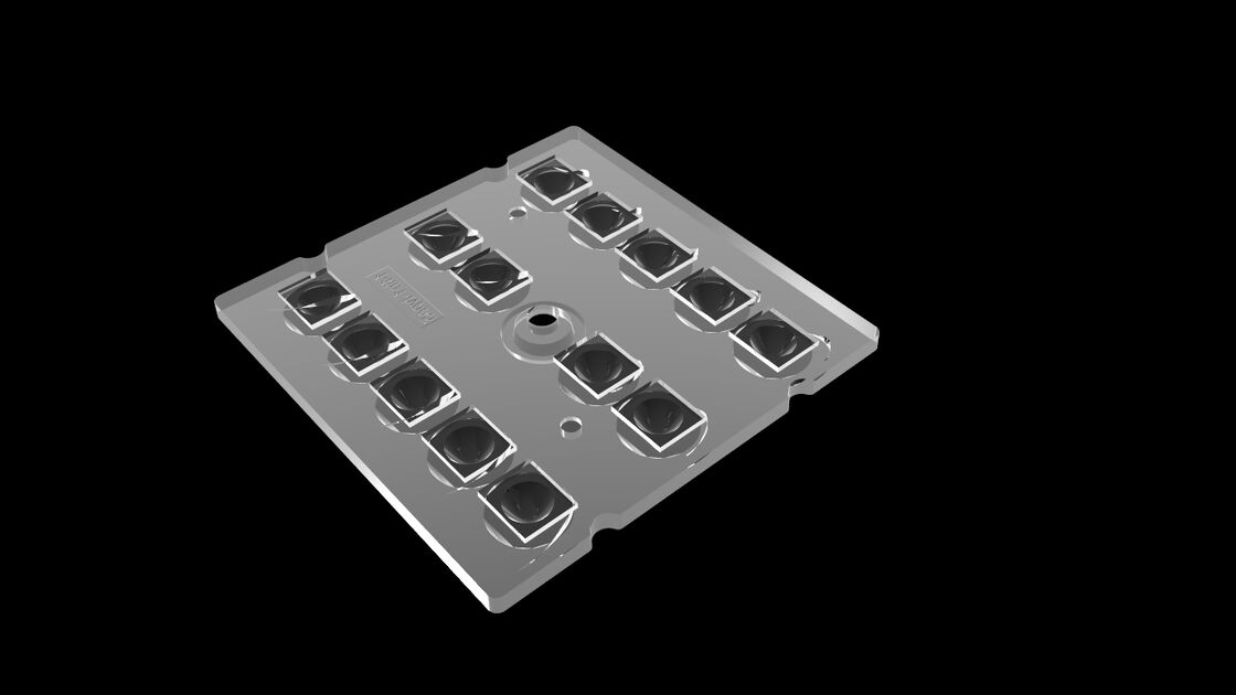 Ultra largamente disposição 14 da lente do diodo emissor de luz da distribuição clara em 1 tipo 5 para a iluminação de estacionamento