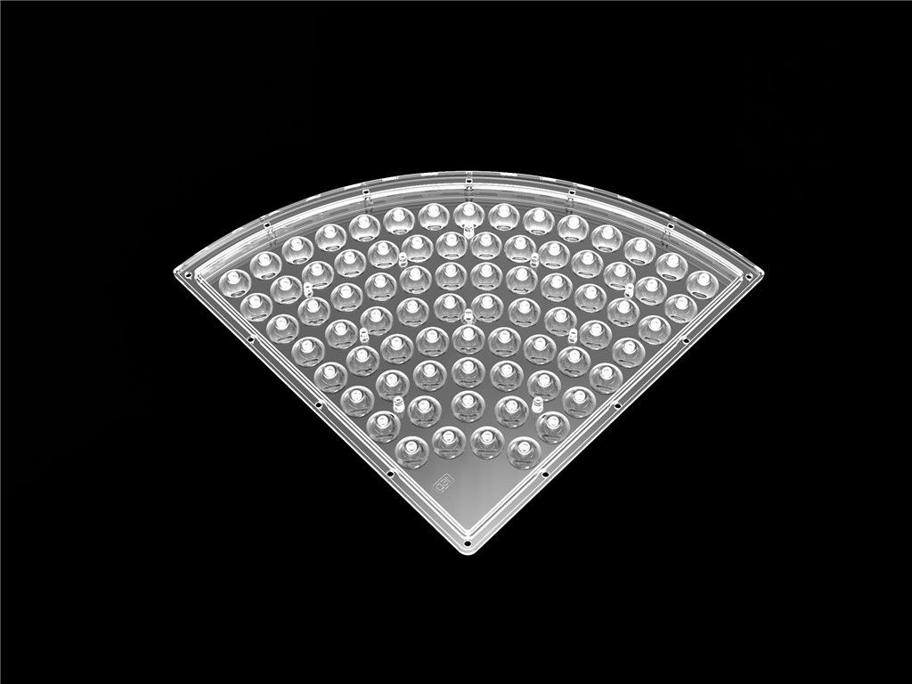 Material especial do PC da lente D235*H9.4mm da tira do refletor da lente do diodo emissor de luz da forma/diodo emissor de luz