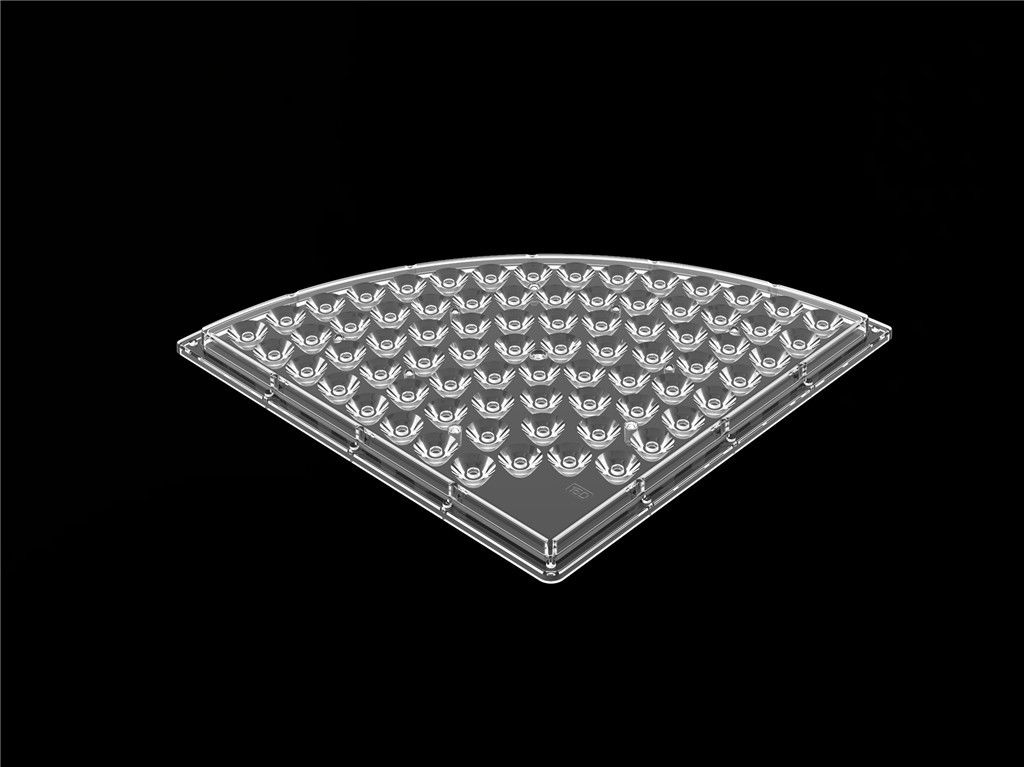 Material especial do PC da lente D235*H9.4mm da tira do refletor da lente do diodo emissor de luz da forma/diodo emissor de luz