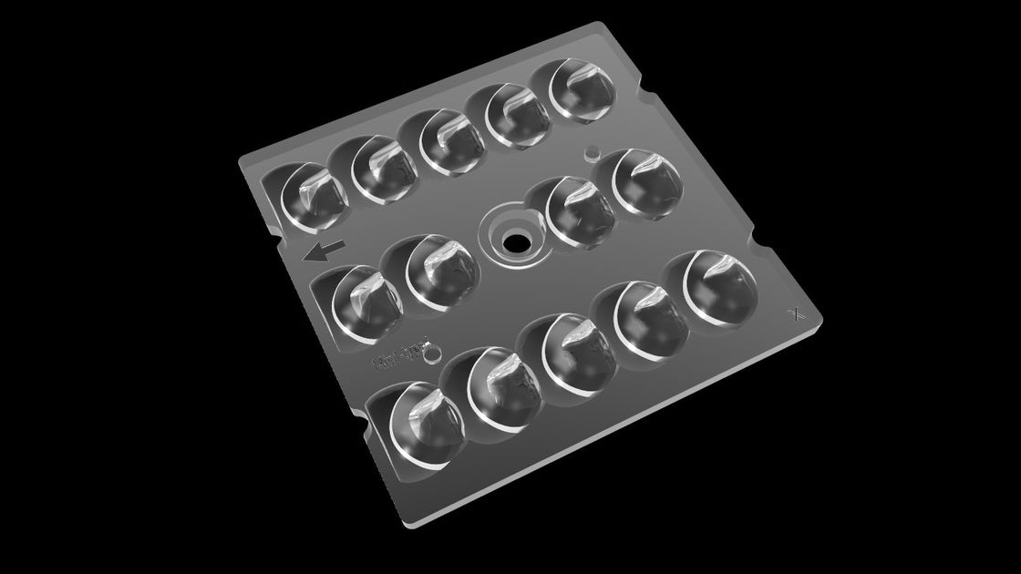 Lente 14 em 1, olhos do diodo emissor de luz do quadrado de PHILIPS SMD3030 que protegem a lente do diodo emissor de luz de SMD para a iluminação de rua do diodo emissor de luz