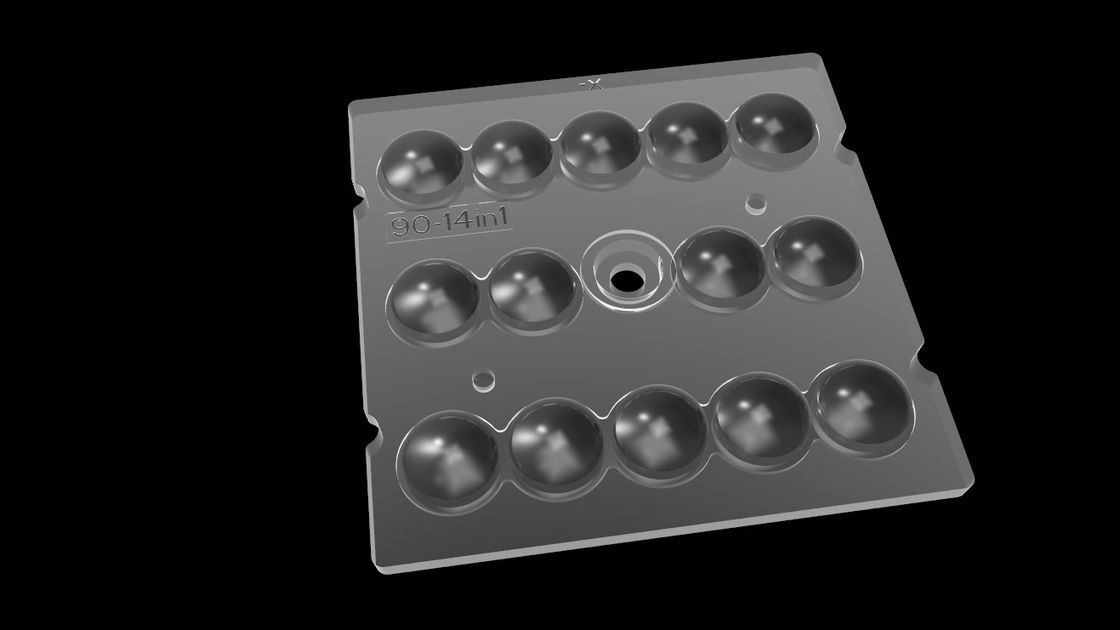 14 em 1 sistema ótico de PMMA para a iluminação do diodo emissor de luz, disposição da lente do diodo emissor de luz de 90 graus para a iluminação do túnel