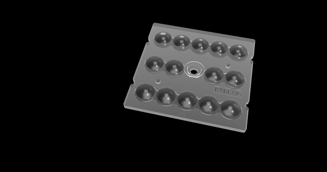 14 em 1 sistema ótico de PMMA para a iluminação do diodo emissor de luz, disposição da lente do diodo emissor de luz de 90 graus para a iluminação do túnel