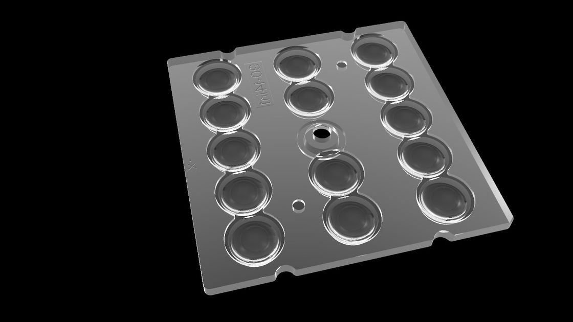 14 em 1 sistema ótico de PMMA para a iluminação do diodo emissor de luz, disposição da lente do diodo emissor de luz de 90 graus para a iluminação do túnel