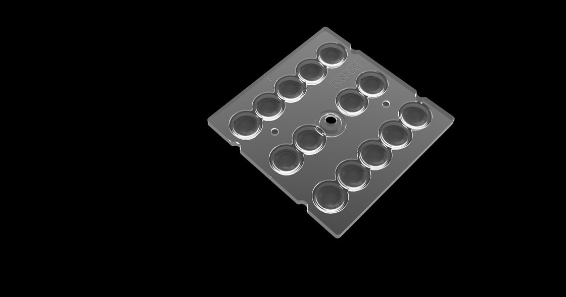 14 em 1 sistema ótico de PMMA para a iluminação do diodo emissor de luz, disposição da lente do diodo emissor de luz de 90 graus para a iluminação do túnel